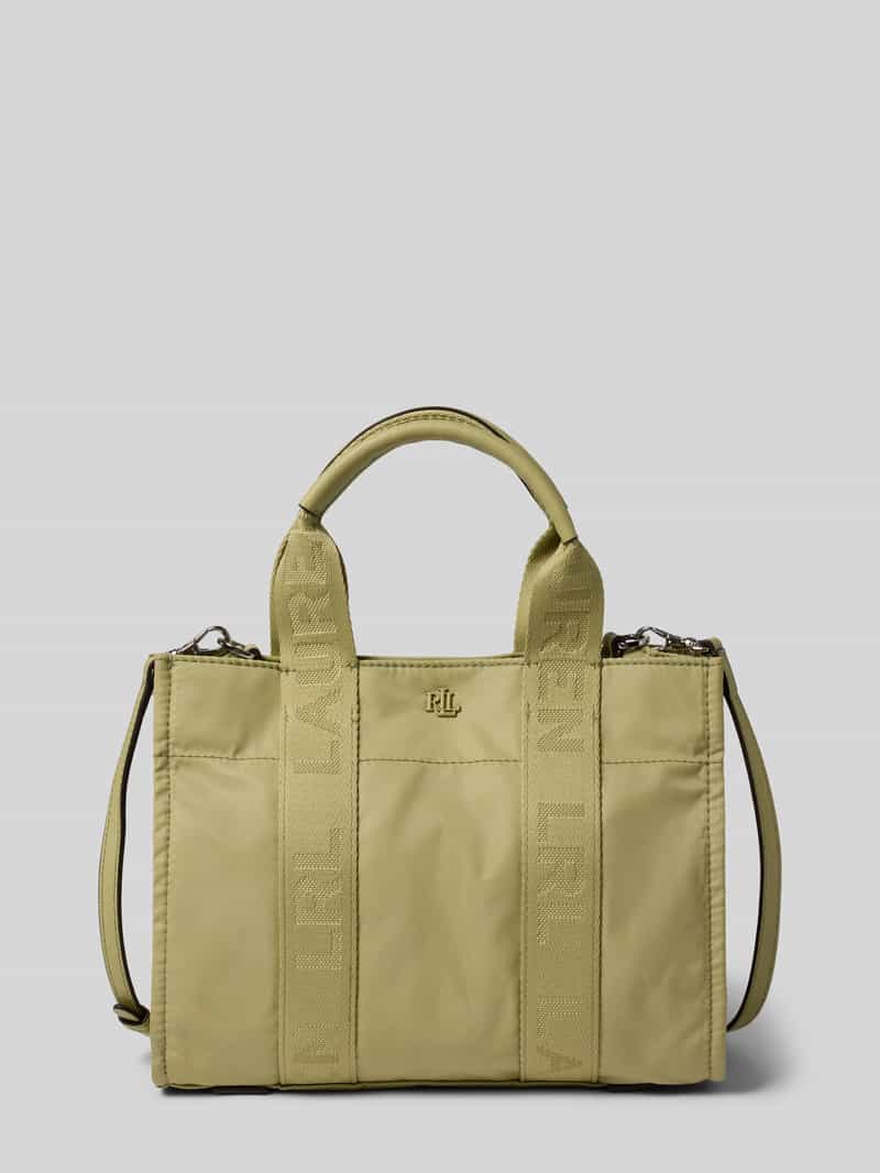 Lauren Ralph Lauren Tote Bag mit Tragehenkel Modell 'STEVIE' in Oliv, Größe 1