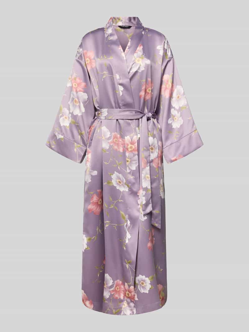 Lauren Ralph Lauren Kimono mit Bindegürtel in Flieder, Größe L