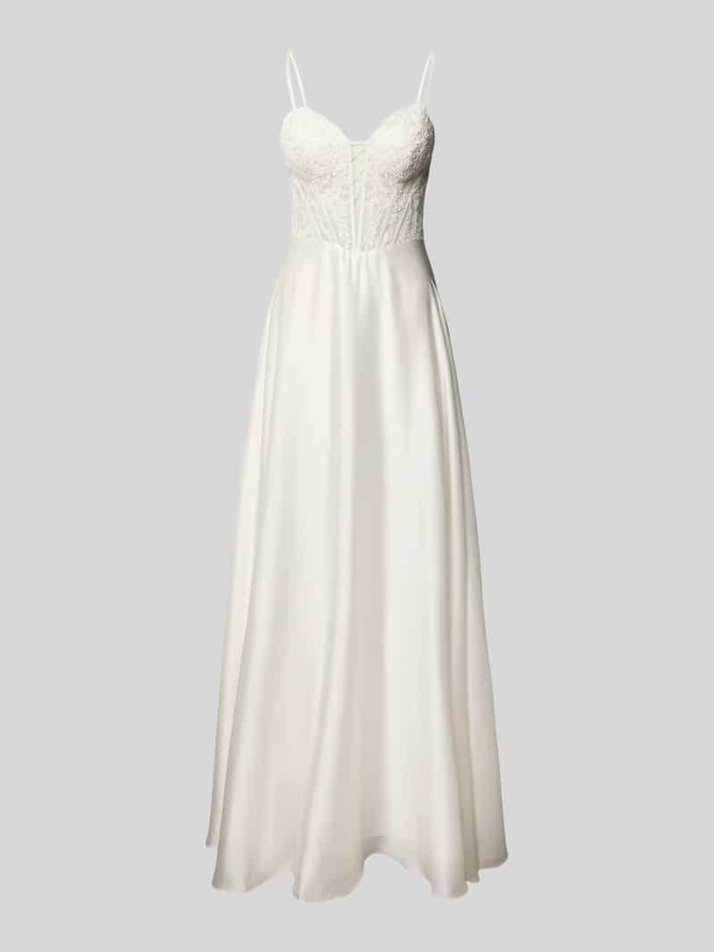 Mascara Brautkleid mit Herz-Ausschnitt in Weiss, Größe 46