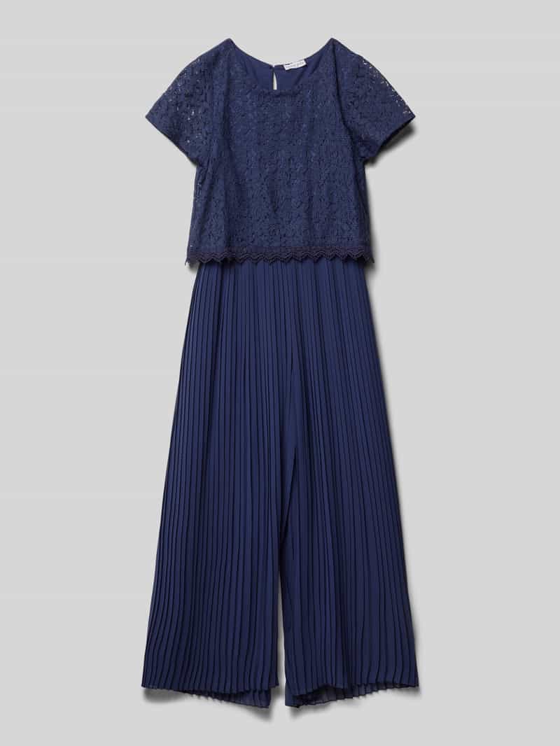 Loose Fit Jumpsuit mit Plisseefalten