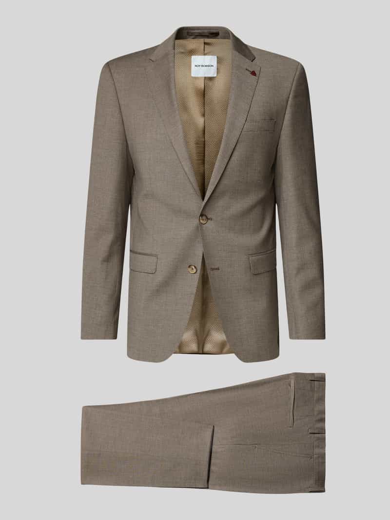 Roy Robson Anzug mit Reverskragen in Taupe, Größe 106