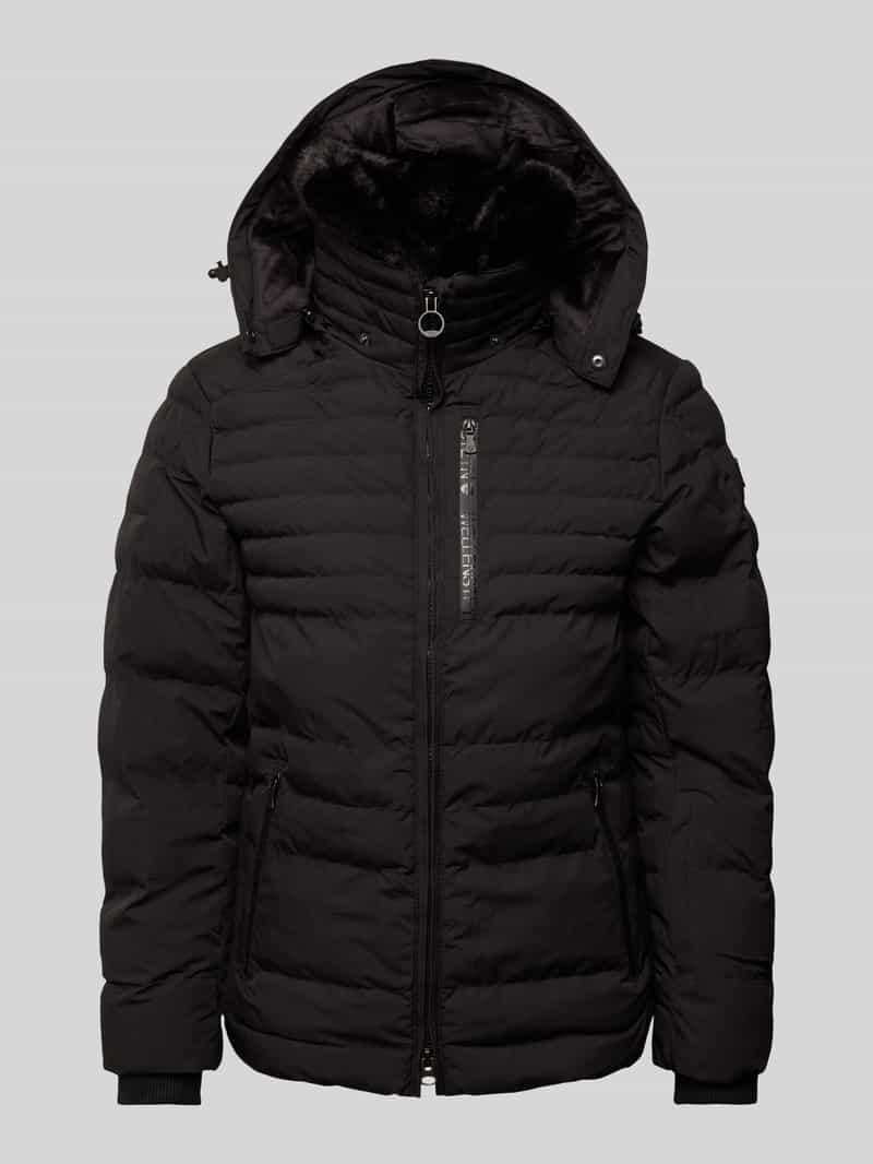 Wellensteyn Steppjacke mit Label-Details Modell 'POLAR' in Black, Größe XL