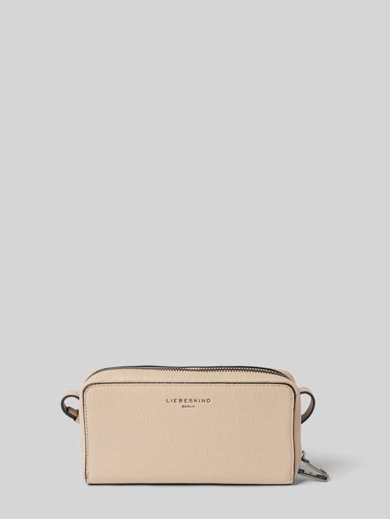 Handtasche aus reinem Leder mit Label-Detail Modell 'LOU'