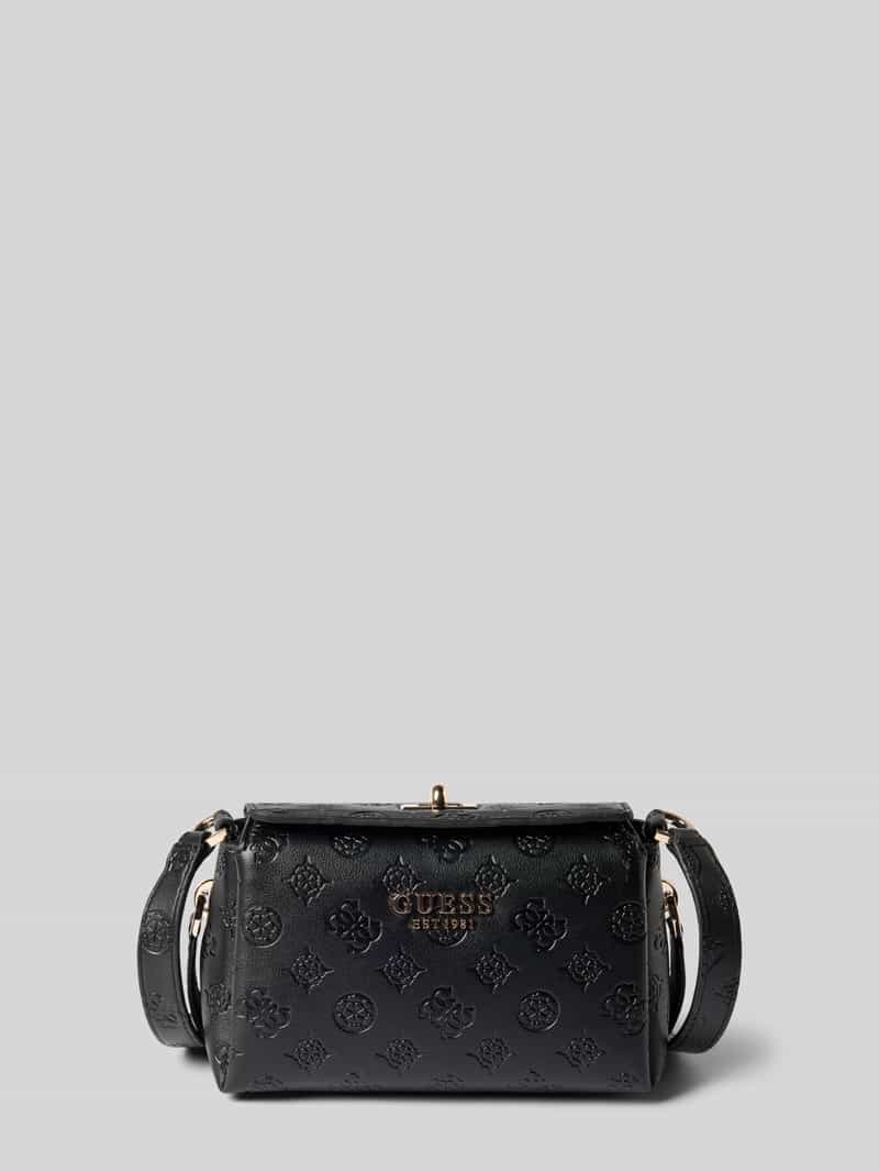 Guess Handtasche mit Label-Applikation Modell 'PHOEBE' in Black, Größe 1