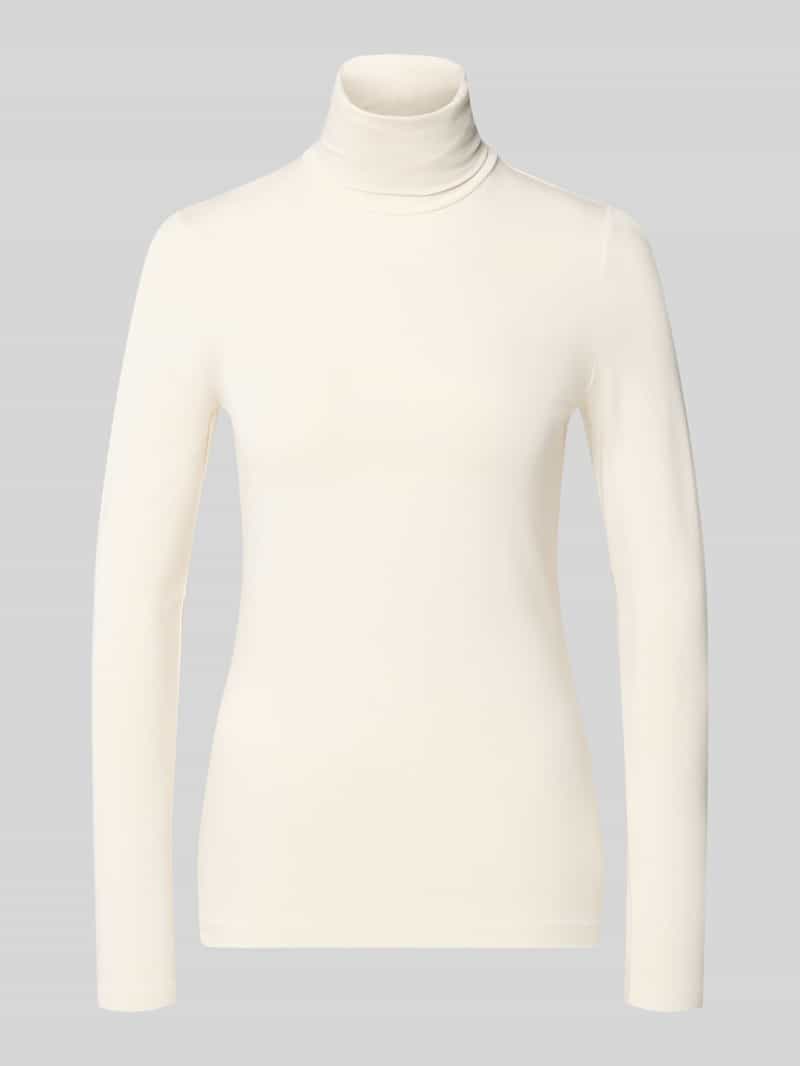 Lauren Ralph Lauren Longsleeve mit Rollkragen Modell 'ALANA' in Ecru, Größe XL