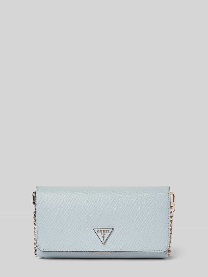 Guess Handtasche mit Schulterriemen und Label-Applikation in Hellblau, Größe 1