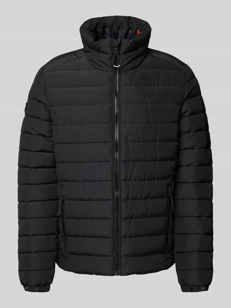 Superdry Steppjacke mit Stehkragen Modell 'Fuji' in Black, Größe L
