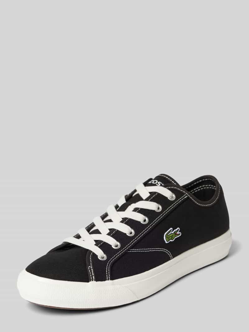 Lacoste Sneaker mit Label-Stitching Modell 'BACKCOURT' in Black, Größe 41