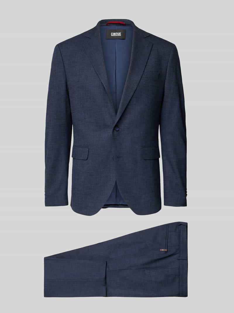 CINQUE Regular Fit Anzug aus Viskose-Mix Modell 'Dalotti' in Marine, Größe 102