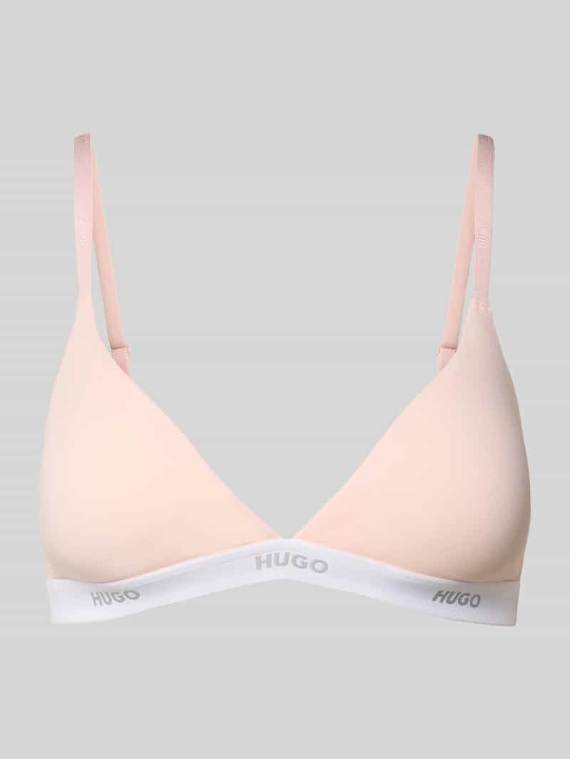 HUGO BH aus Baumwoll-Mix Modell 'HUGO ID TRIANGLE' in Rosa, Größe L