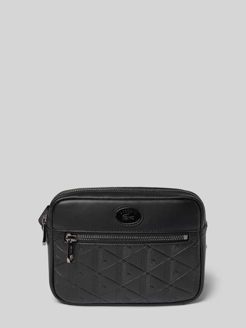Lacoste Umhängetasche mit Glattleder-Anteil in Black, Größe 1