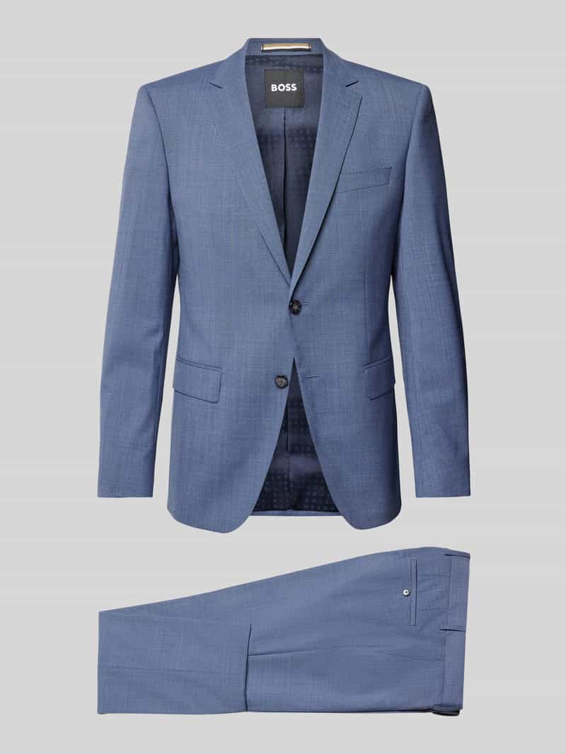 BOSS Anzug mit Strukturmuster in Marine, Größe 102
