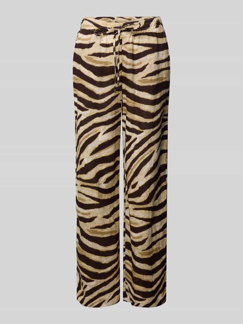 Lauren Ralph Lauren Stoffhose aus Leinen mit französischen Eingrifftaschen in Mittelbraun Mel, Größe L