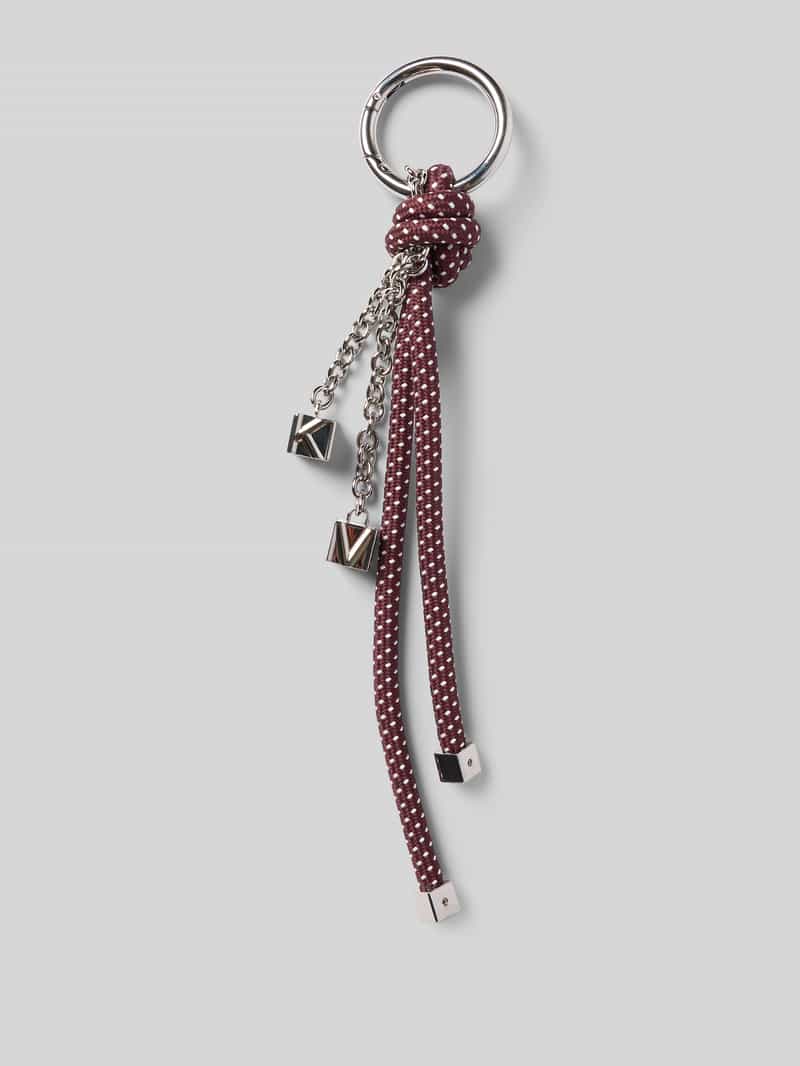 MICHAEL Michael Kors Taschenanhänger mit Label-Applikationen Modell 'CHARMS NOVELTY' in Bordeaux, Größe 1