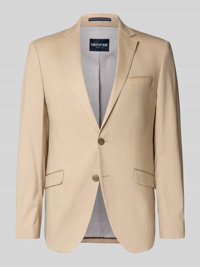 HECHTER PARIS Regular Fit Anzug mit Viskose-Anteil in Beige, Größe 102