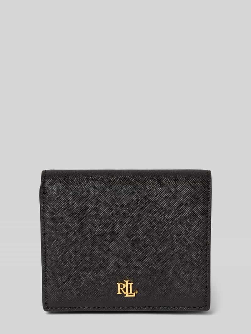 Lauren Ralph Lauren Portemonnaie mit Label-Applikation in Black, Größe 1