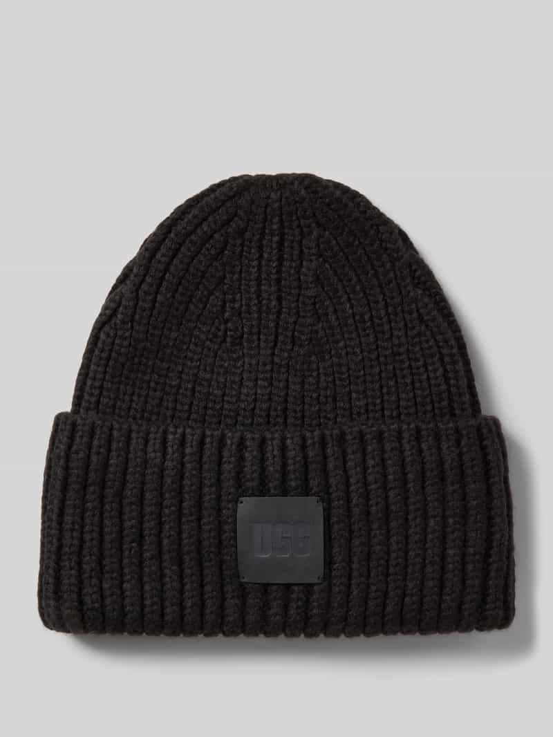 UGG Beanie mit Label-Detail in Black, Größe 1