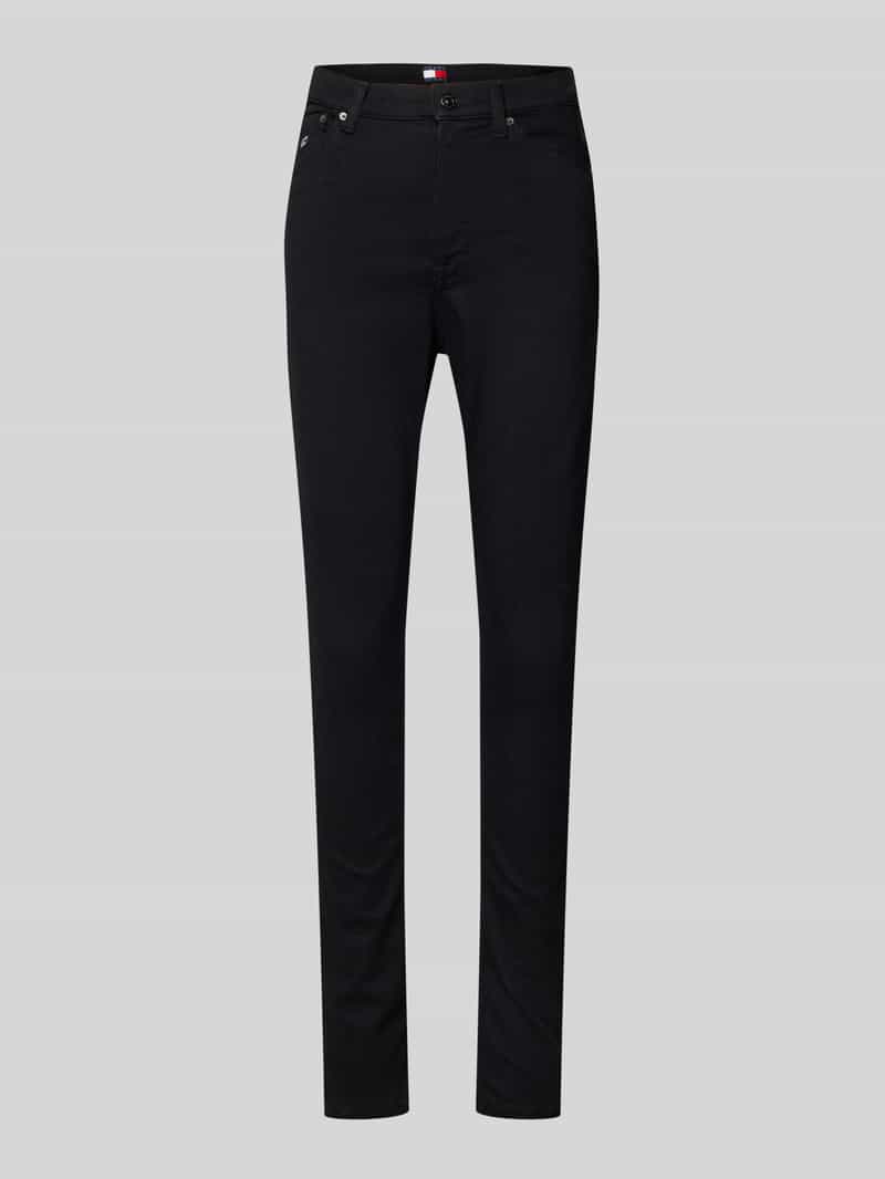 Tommy Jeans Skinny Fit Jeans aus Baumwoll-Mix Modell 'SYLVIA' in Black, Größe 24/30