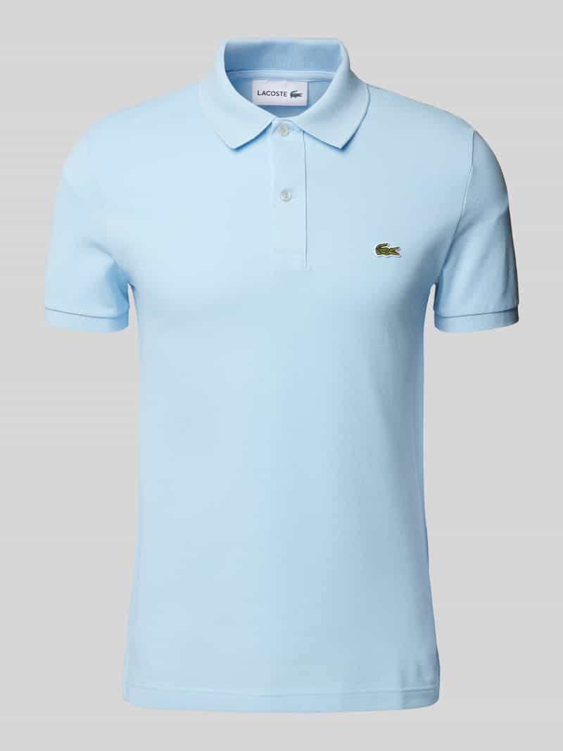 Lacoste Slim Fit Poloshirt mit Label-Patch Modell 'PIQUE' in Hellblau, Größe XXXL
