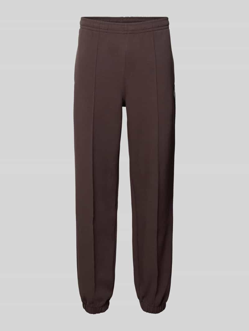 Lacoste Regular Fit Sweatpants aus Baumwoll-Mix in Schoko, Größe L