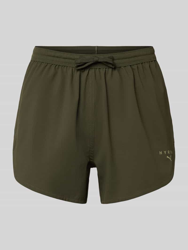 PUMA PUMA x HYROX - Shorts mit Label-Print in Oliv, Größe L