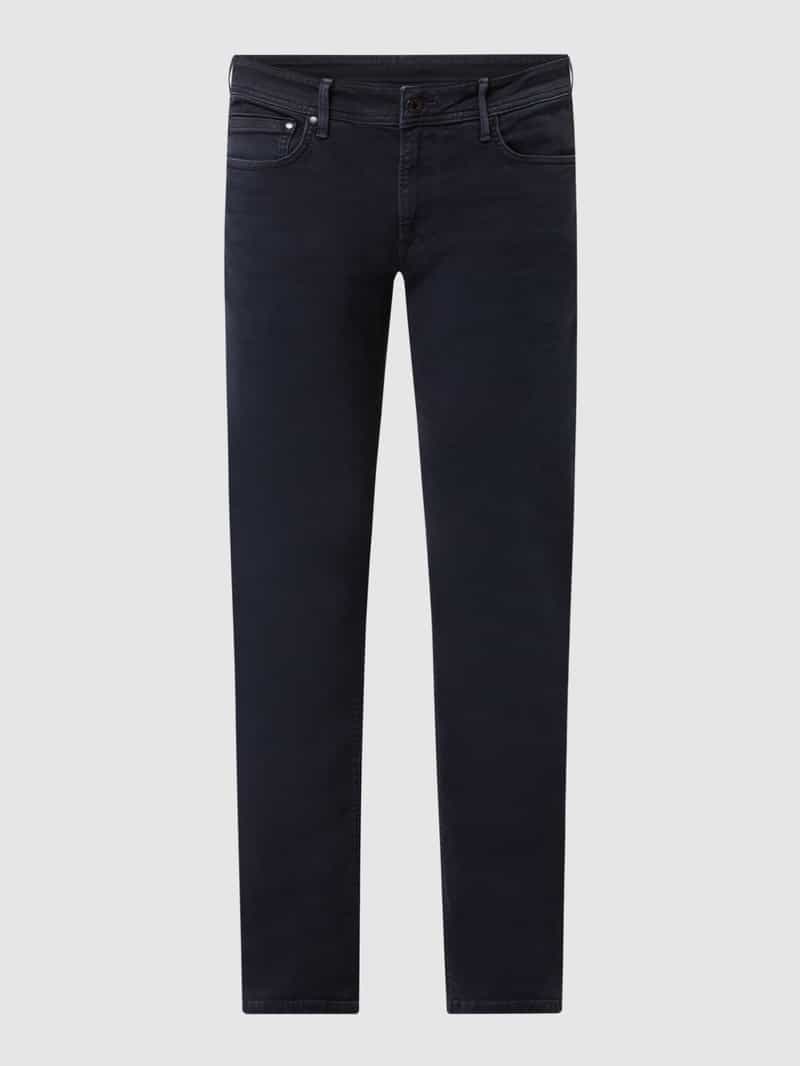 Pepe Jeans Tapered Fit Jeans mit Stretch-Anteil Modell 'Stanley' in Dunkelblau, Größe 31/34