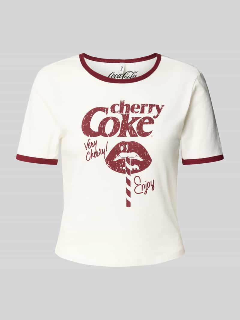 Regular Fit T-Shirt mit Coca Cola®-Print Modell 'COCA COLA LIFE'