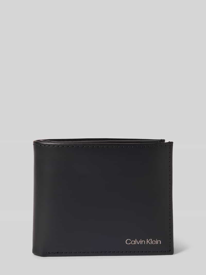 Portemonnaie mit Label-Schriftzug