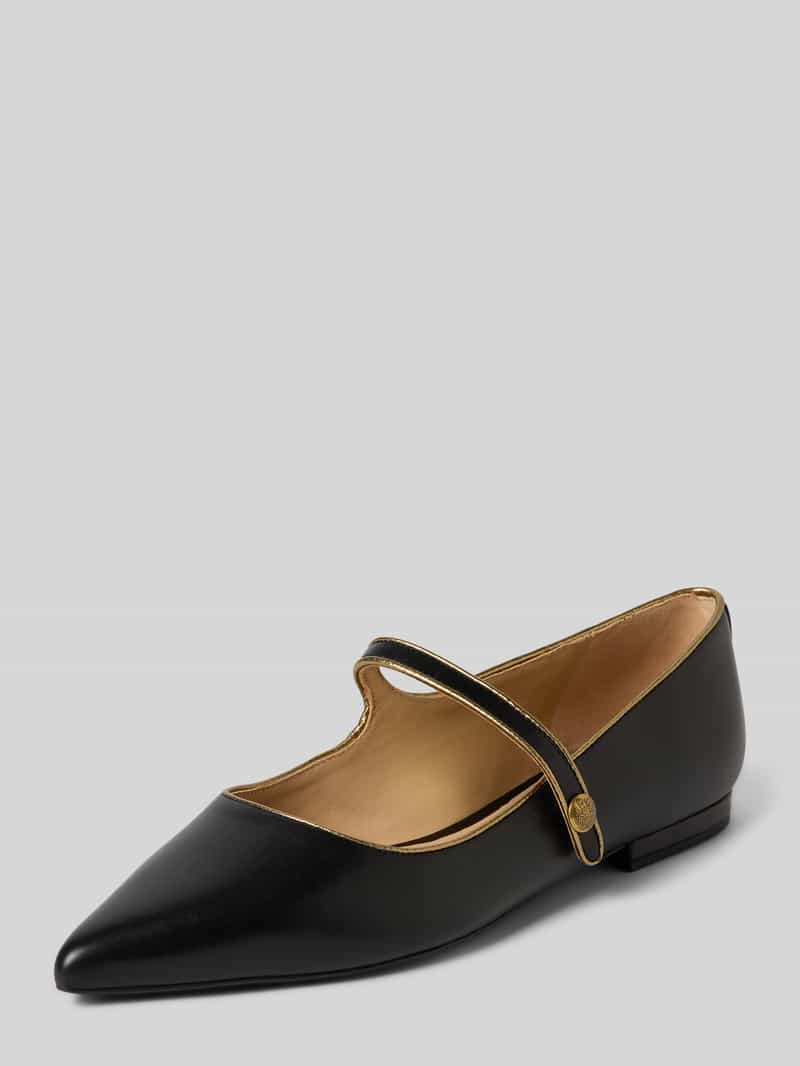 Lauren Ralph Lauren Flats mit spitzer Passform Modell 'Londyn' in Black, Größe 36