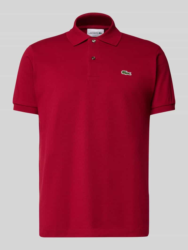 Lacoste Poloshirt mit Label-Stitching Modell 'L.12.12 CORE' in Bordeaux, Größe 3XL