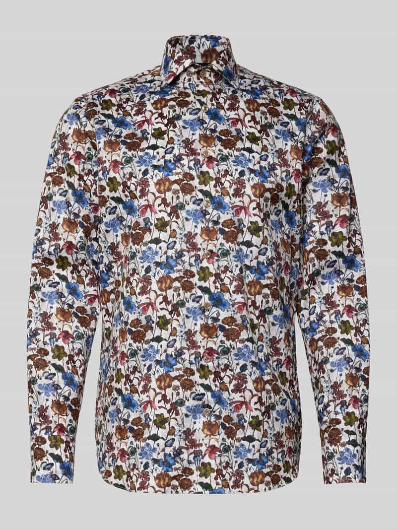 OLYMP SIGNATURE SLIM FIT Slim Fit Business-Hemd mit Kentkragen Modell 'Savio' in Weiss, Größe 40