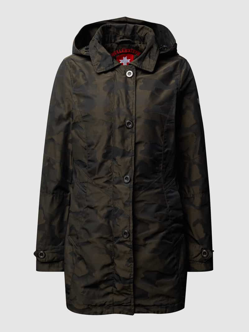 Wellensteyn Funktionsjacke mit Camouflage-Muster Modell 'HUDSON' in Oliv, Größe S