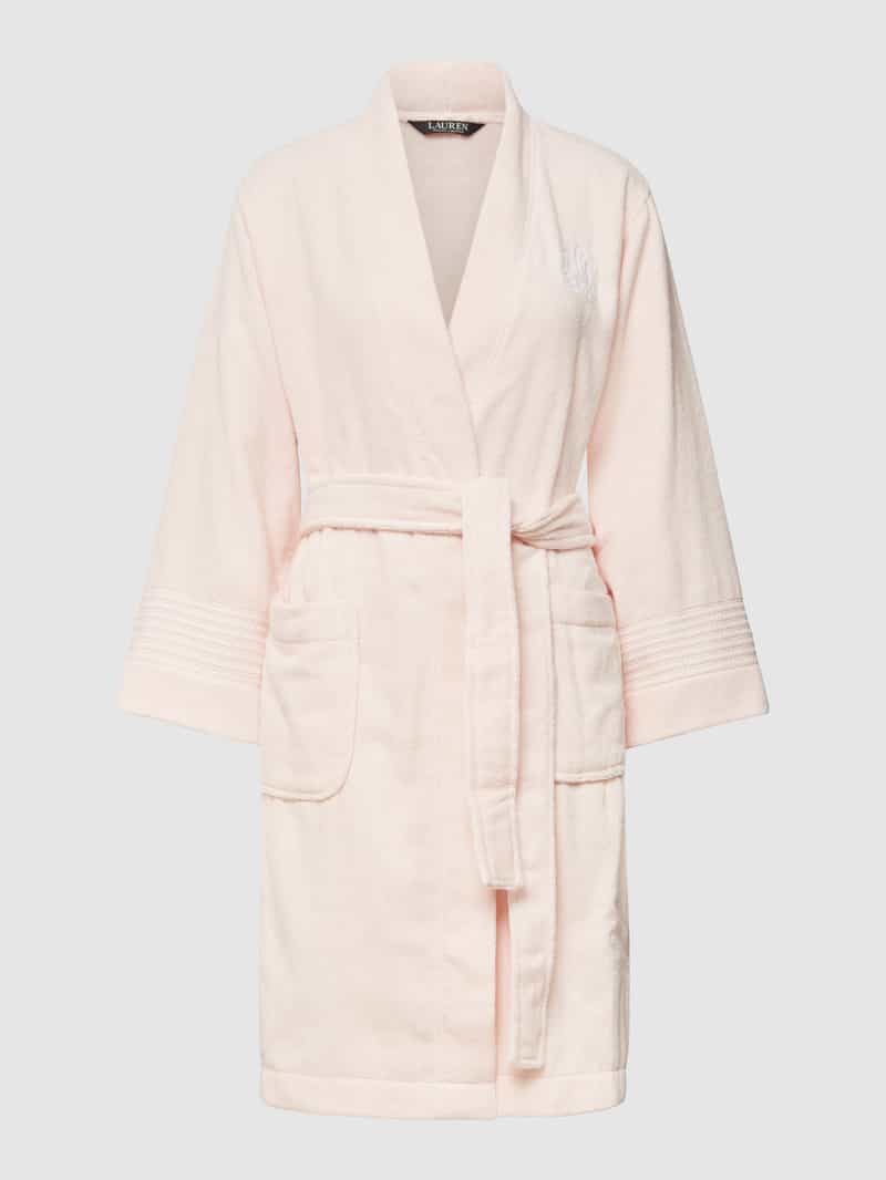 Lauren Ralph Lauren Bademantel aus Baumwolle in Hellrosa, Größe L