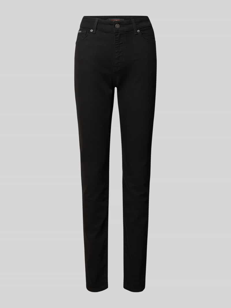 Guess Jeans Skinny Fit Jeans mit Label-Detail in Black, Größe 26/30