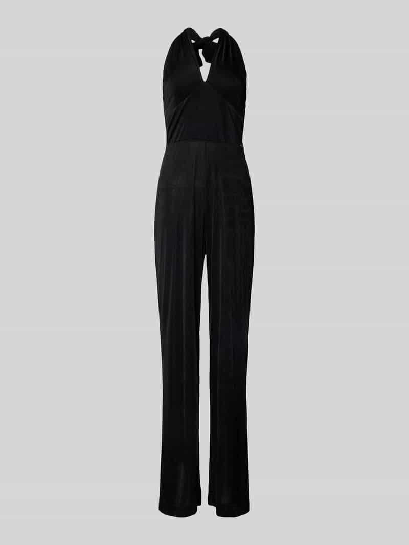 Guess Jumpsuit mit V-Ausschnitt Modell 'EMILY' in Black, Größe M