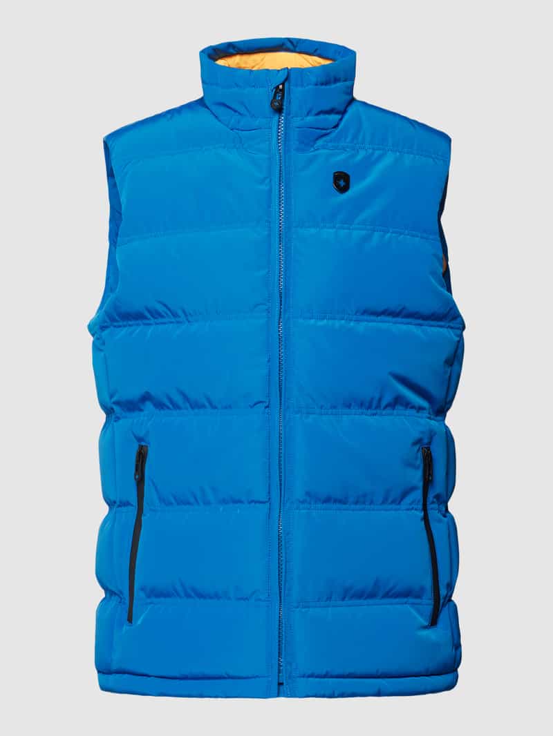 Wellensteyn Regular Fit Steppweste mit Label-Applikation Modell 'SNOWDOME' in Aqua, Größe S