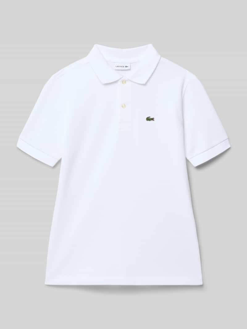 Lacoste Regular Fit Poloshirt aus reiner Baumwolle in Weiss, Größe 140