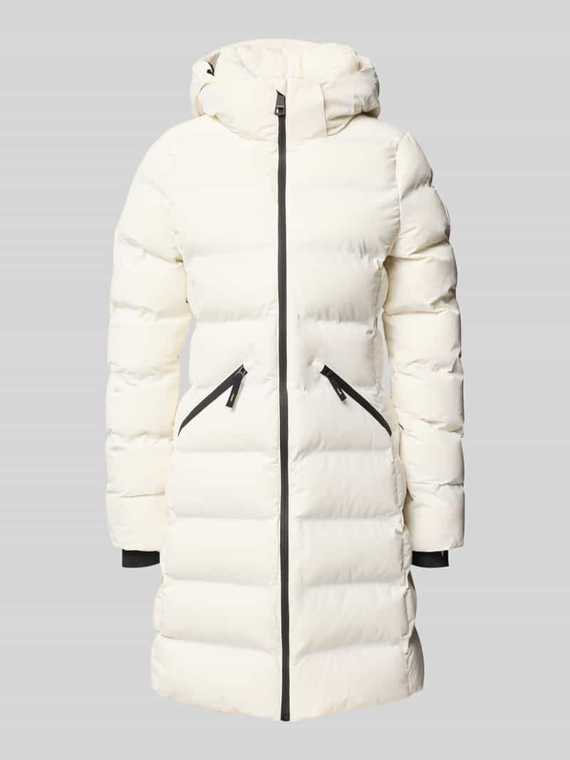 Superdry Regular Fit Mantel in Stepp-Optik Modell 'City' in Offwhite, Größe L