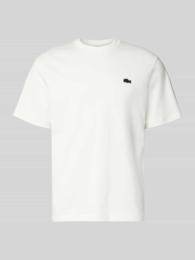Lacoste Regular Fit T-Shirt aus reiner Baumwolle Modell 'LOURD' in Weiss, Größe L