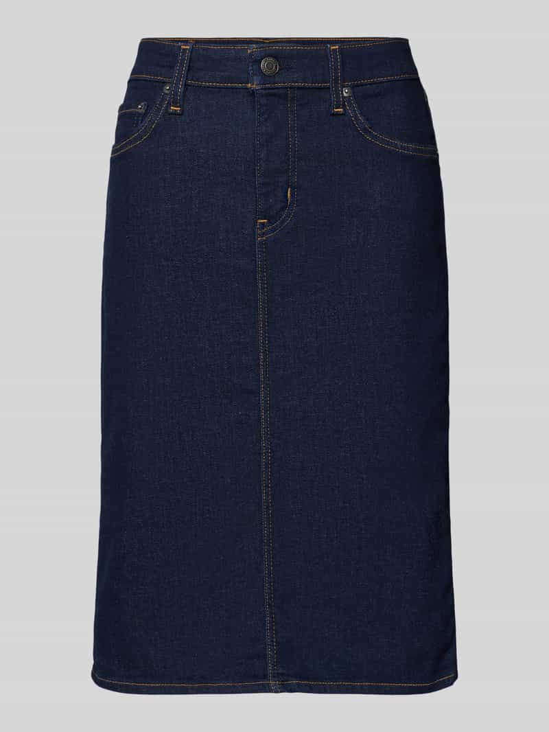 Lauren Ralph Lauren Knielanger Jeansrock Modell 'DANIELA' in Jeansblau, Größe 38