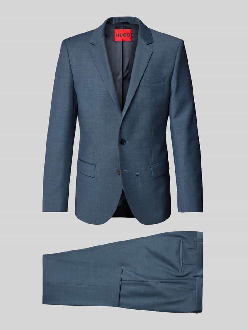 Slim Fit Anzug mit Schurwoll-Anteil Modell 'HENRY/GETLIN232X'