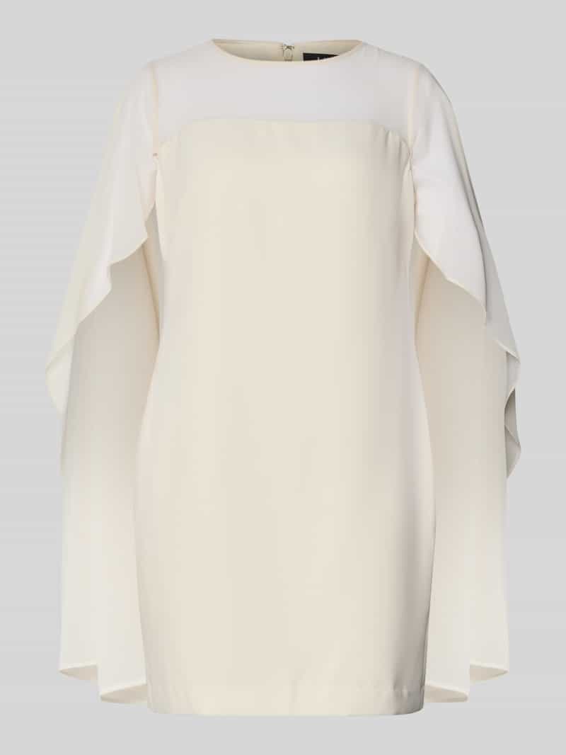 Lauren Ralph Lauren Cocktailkleid mit weiten Ärmeln Modell 'LAVATI' in Ecru, Größe 34
