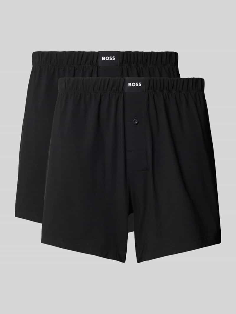Regular Fit Boxershorts aus Baumwoll-Mix im 2er-Pack