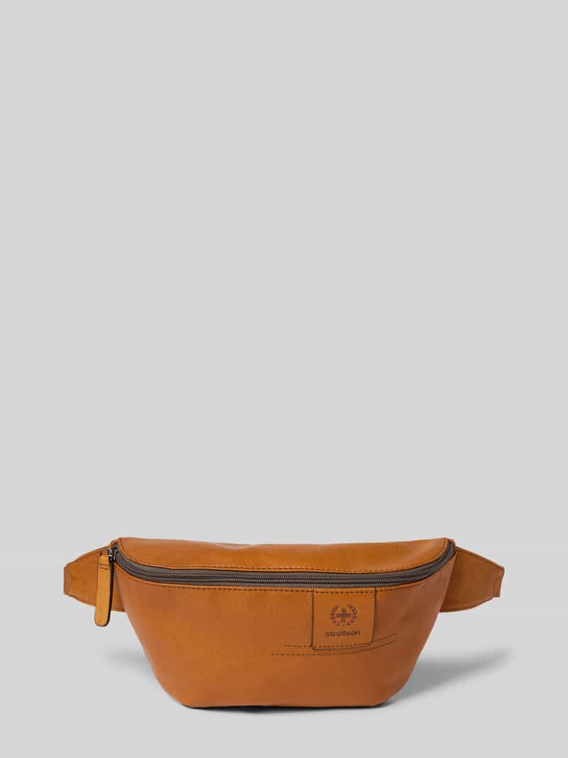 Strellson Bauchtasche aus echtem Leder Modell 'HYDE PARK' in Cognac, Größe 1