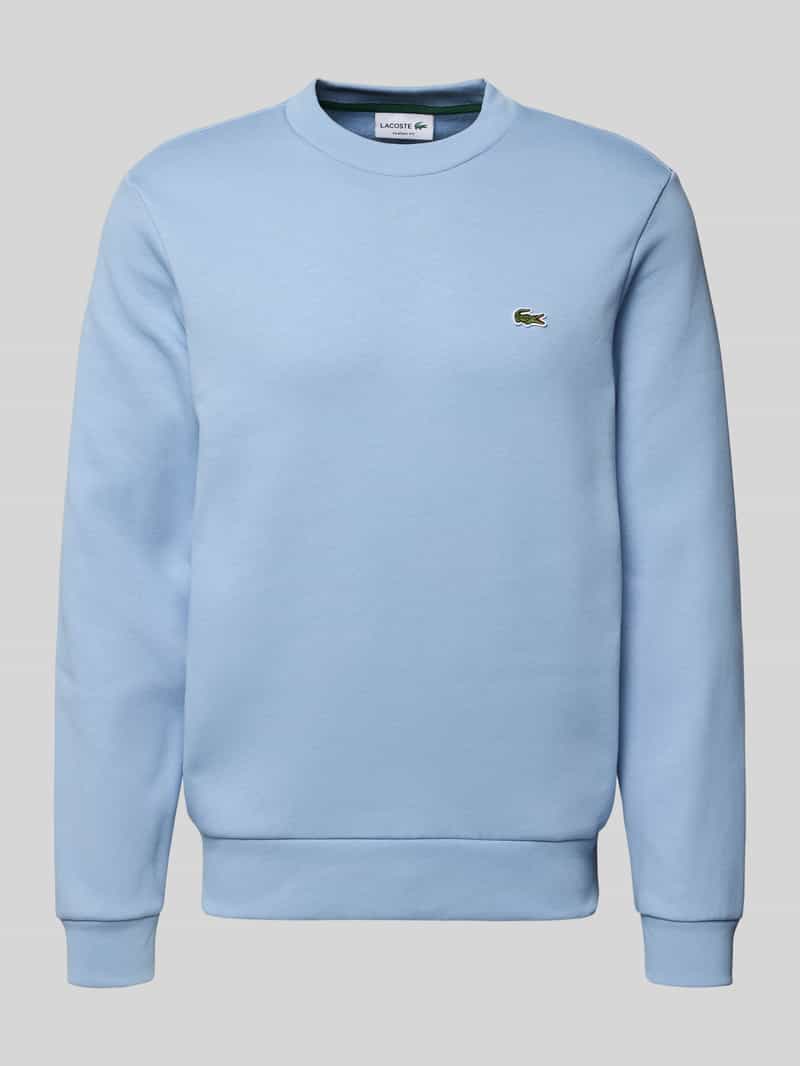 Lacoste Classic Fit Sweatshirt aus Baumwoll-Mix in Bleu, Größe L
