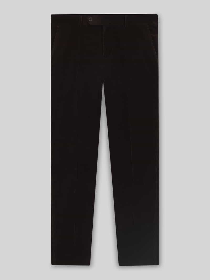 BOSS Slim Fit Cordhose aus reiner Baumwolle - BECKHAM x BOSS in Dunkelbraun, Größe 50