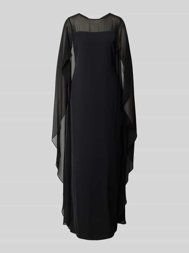 Lauren Ralph Lauren Abendkleid aus fließendem Stoff Modell 'LAVATI' in Black, Größe 34