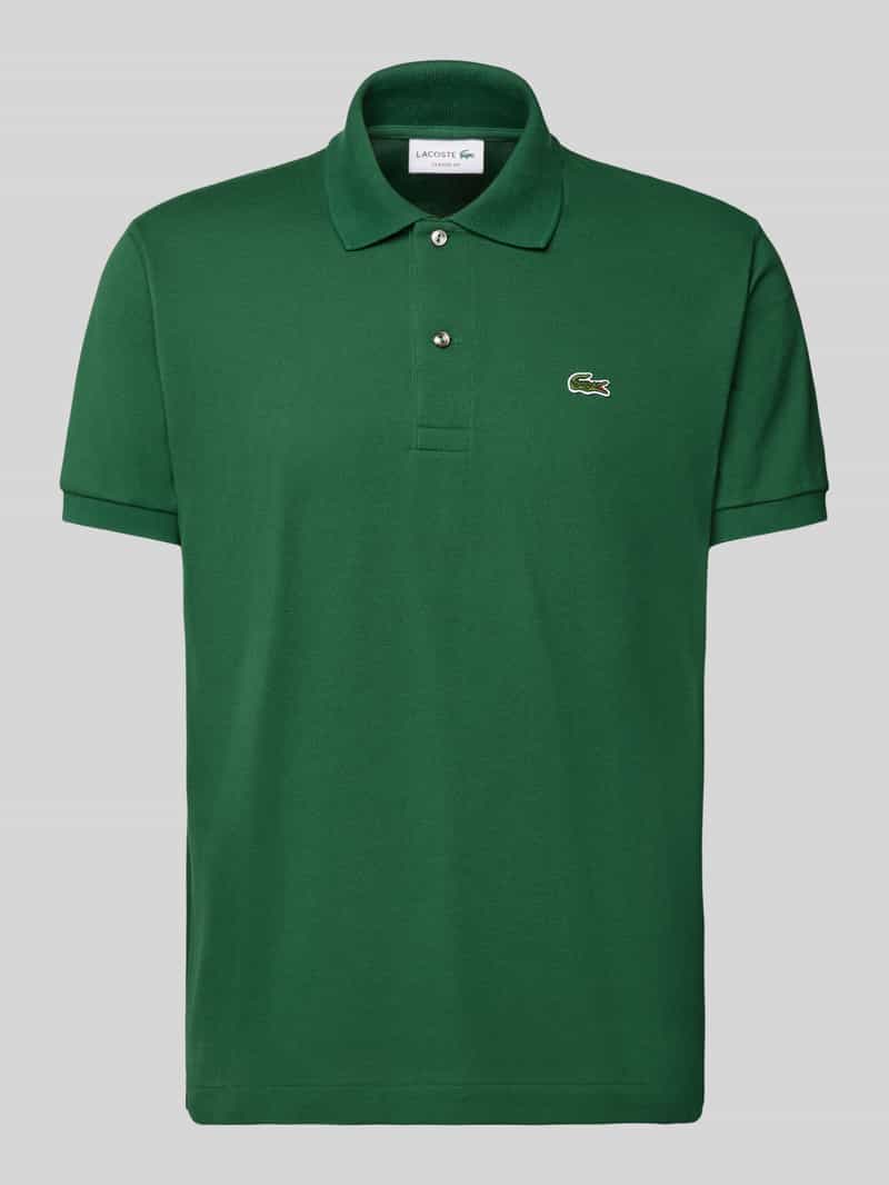 Lacoste Poloshirt mit Label-Stitching Modell 'L.12.12 CORE' in Dunkelgruen, Größe L