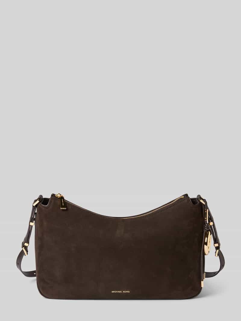 MICHAEL Michael Kors Umhängetasche in Leder-Optik Modell 'NOLITA' in Dunkelbraun, Größe 1
