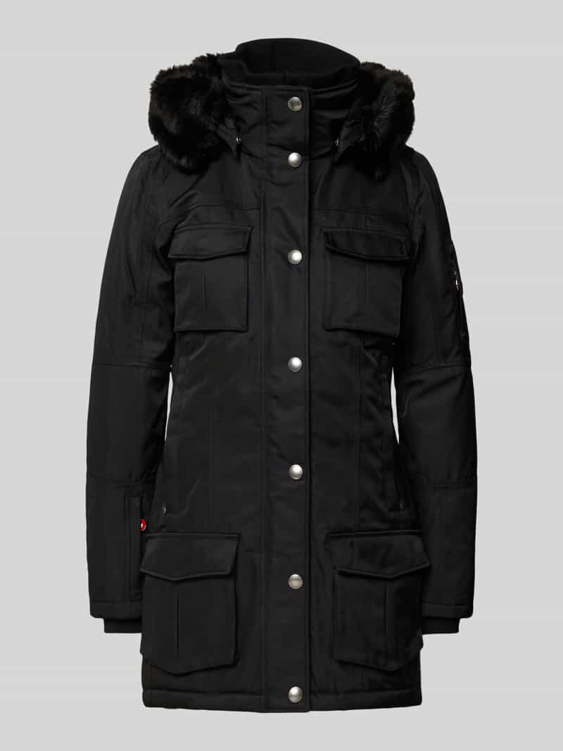 Wellensteyn Shaped Fit Funktionsjacke mit Stehkragen Modell 'SCHNEEZAUBER' in Black, Größe XXL